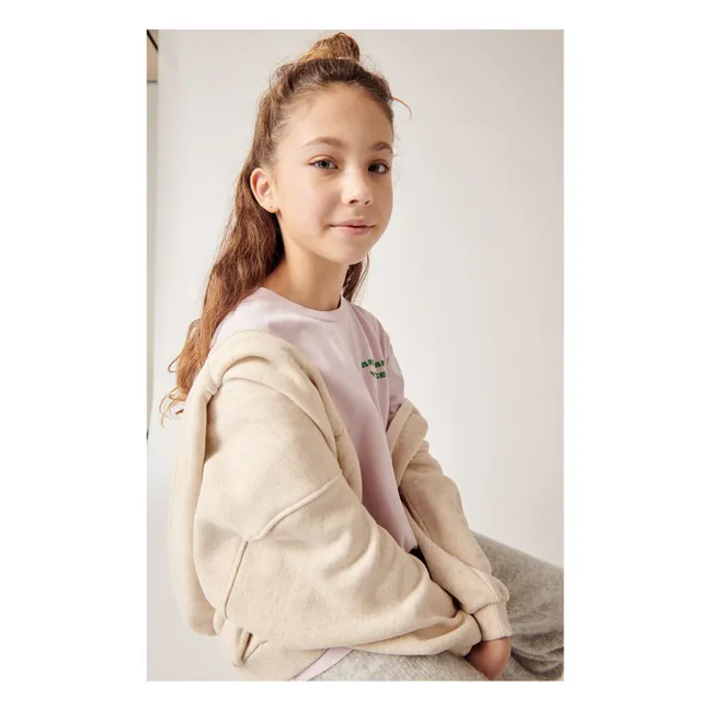 Sweat Zippé Itonay | Ecru chiné