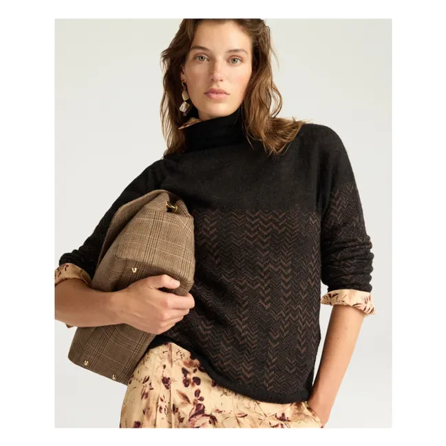 Twain Alpaca Sweater | Brown