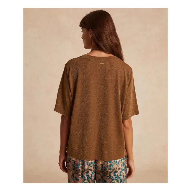 Camiseta Iora Metallic | Tabaco