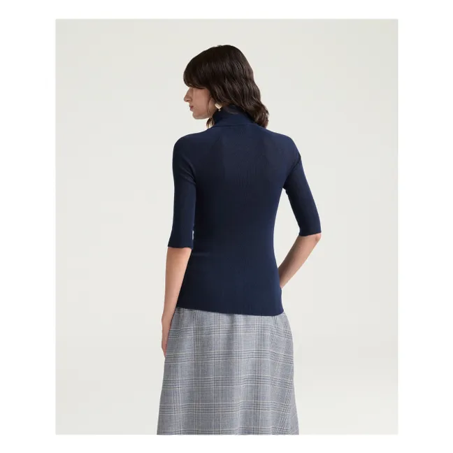 Jersey Hardy de lana merina | Azul Noche