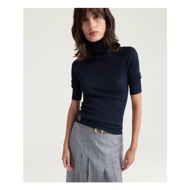 Jersey Hardy de lana merina | Azul Noche