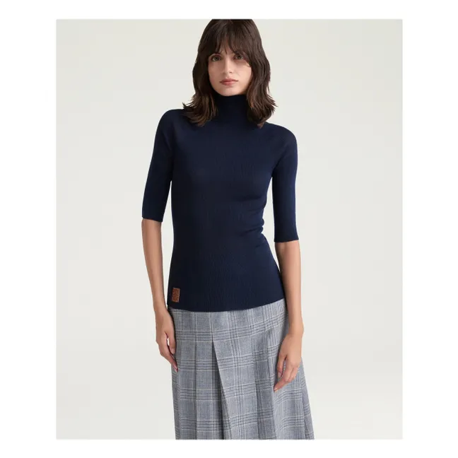 Jersey Hardy de lana merina | Azul Noche