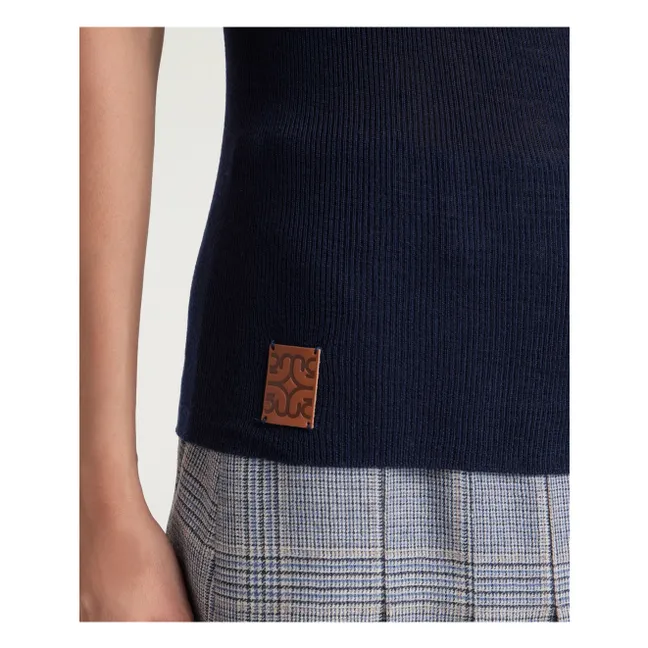 Jersey Hardy de lana merina | Azul Noche