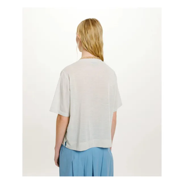 T-shirt Iora Métallisé | Gris clair