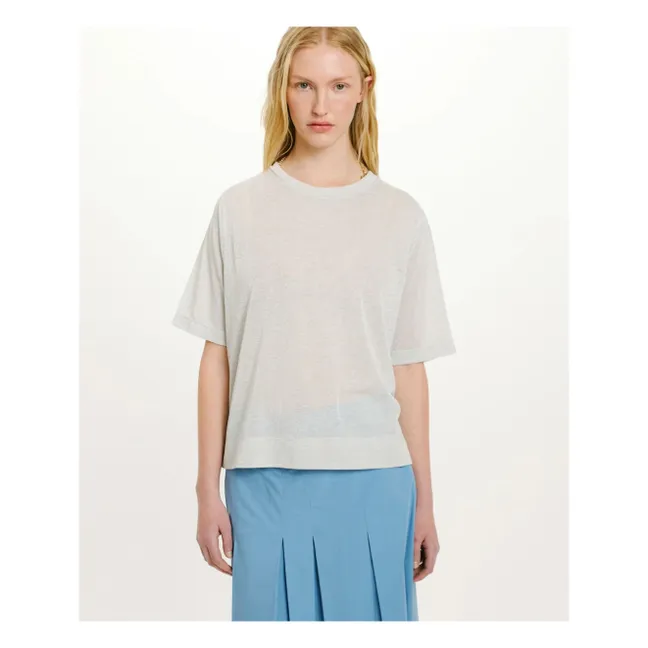 T-shirt Iora Métallisé | Gris clair