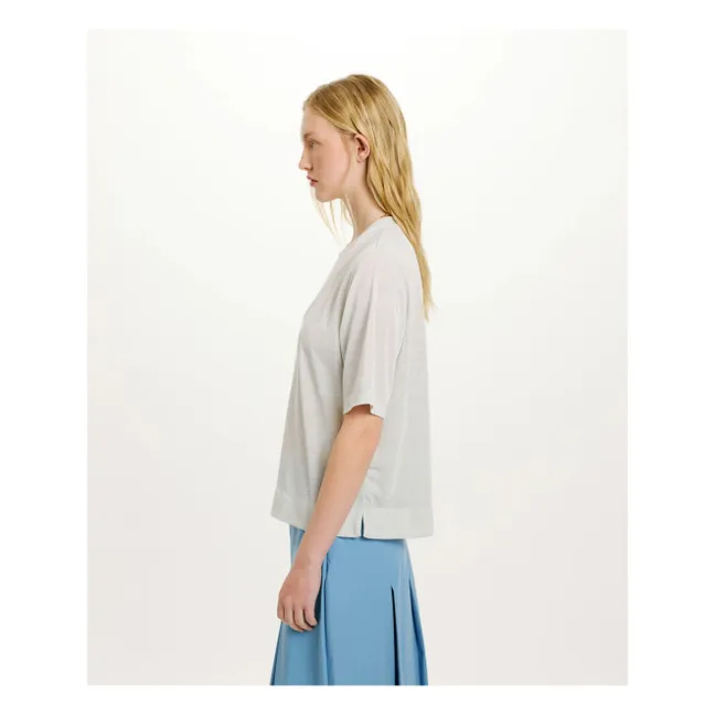 Camiseta Iora Metallic | Gris Claro