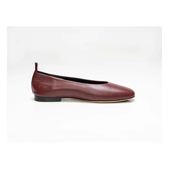 Ballerinas Ibiza Nappa leather | Burgundy