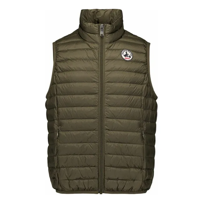 Chaqueta de plumón sin mangas Zoé | Verde Kaki