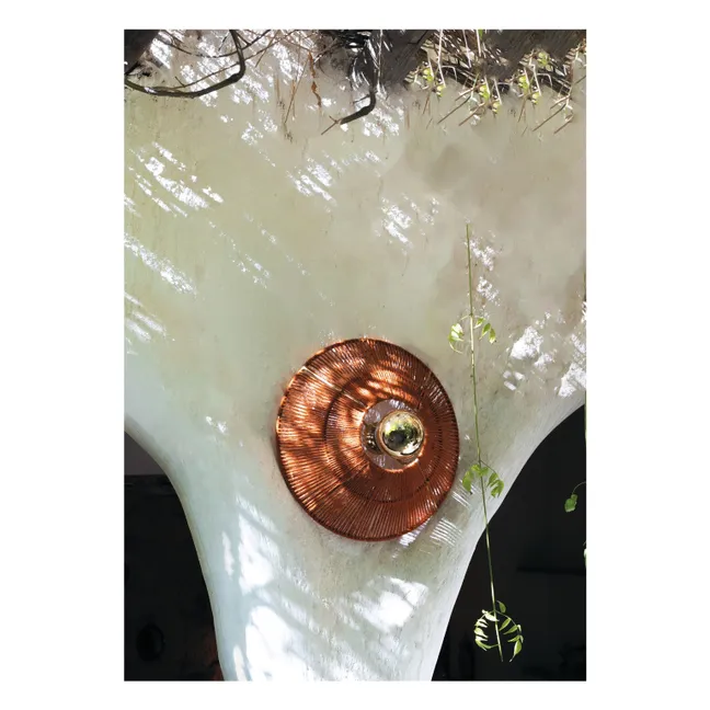 Lampada da parete in lana Virgo  | Ruggine