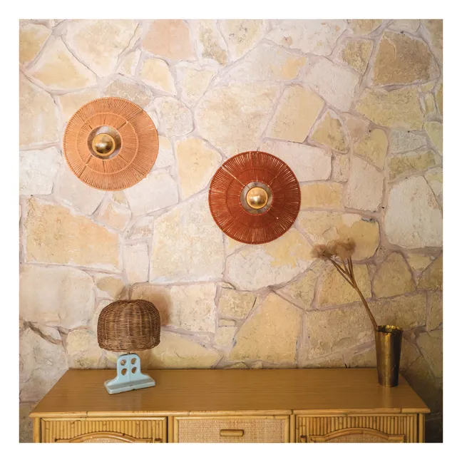 Lampada da parete in lana Virgo  | Ruggine