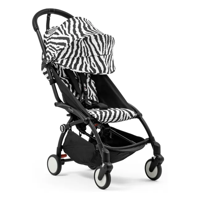 Poussette YOYO³ 6+ Châssis noir | Zèbre