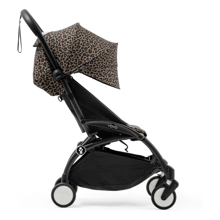 Poussette YOYO³ 6+ Châssis noir | Léopard- Image produit n°8