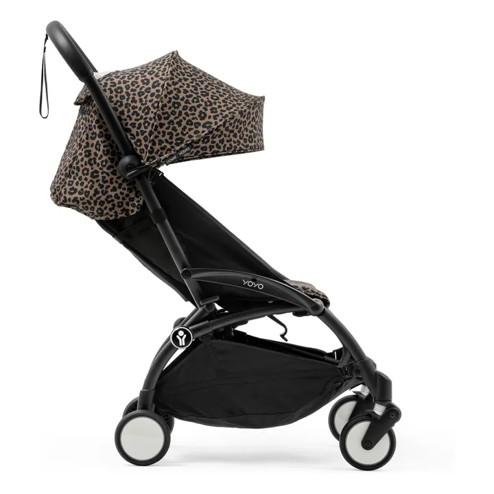 Poussette YOYO³ 6+ Châssis noir | Léopard- Image produit n°7