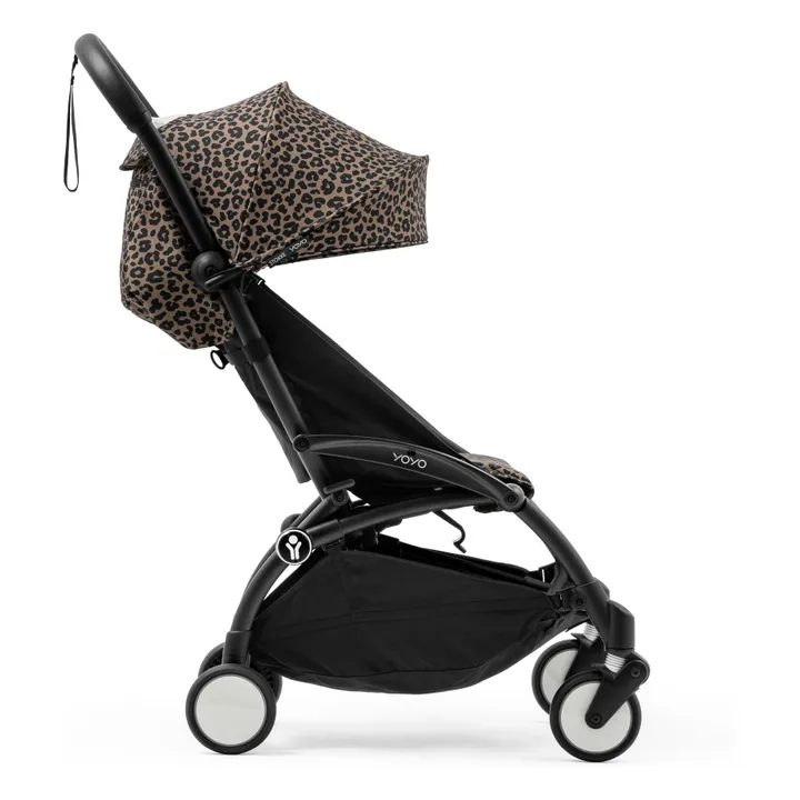 Poussette YOYO³ 6+ Châssis noir | Léopard- Image produit n°4
