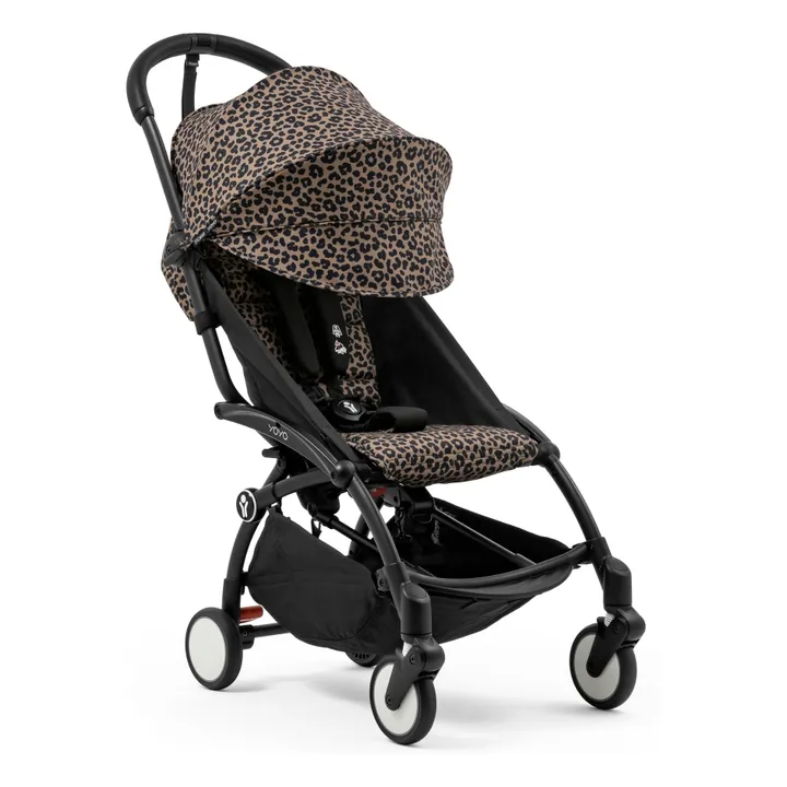 Poussette YOYO³ 6+ Châssis noir | Léopard- Image produit n°3