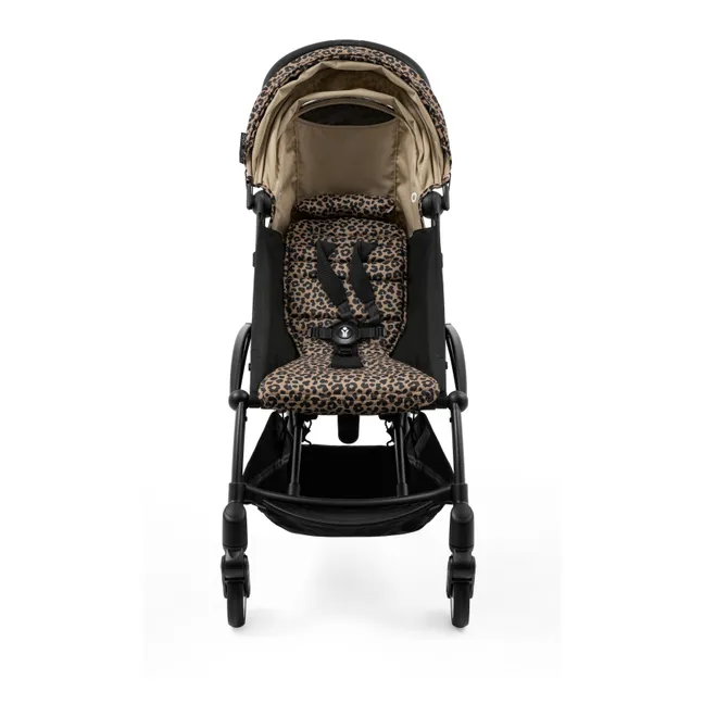 Cochecito YOYO³ 6+ Chasis blanco | Leopardo