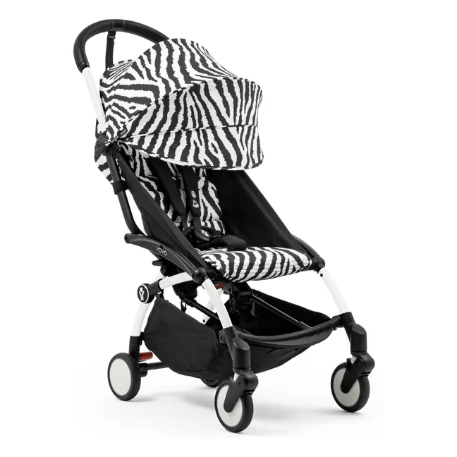 YOYO³ 6+ Pushchair White frame | Zebra