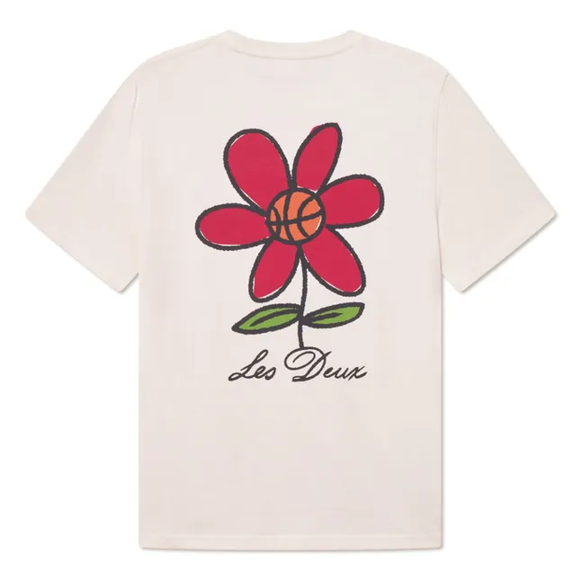 T-Shirt Flower Basket  | Ivoire