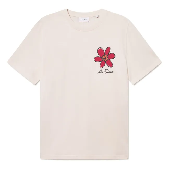 T-Shirt Flower Basket  | Ivoire