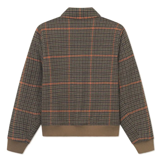 Blouson Bomber Varsity  | Marron