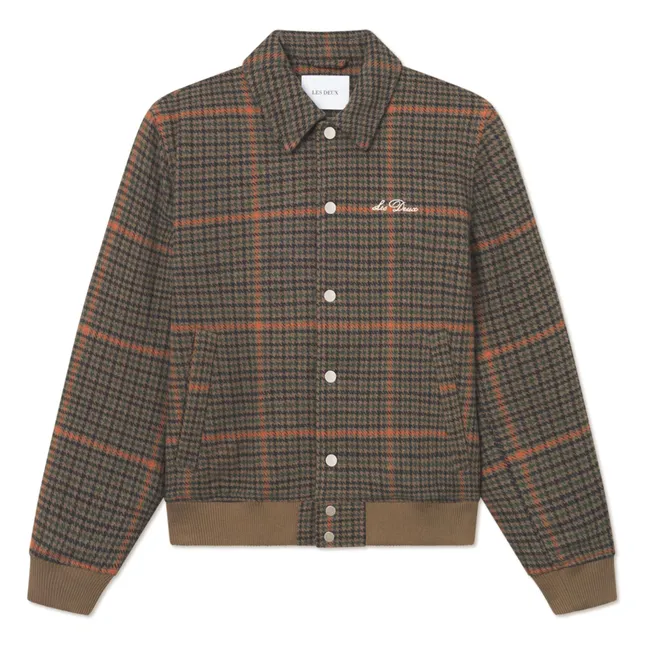 Blouson Bomber Varsity  | Marron