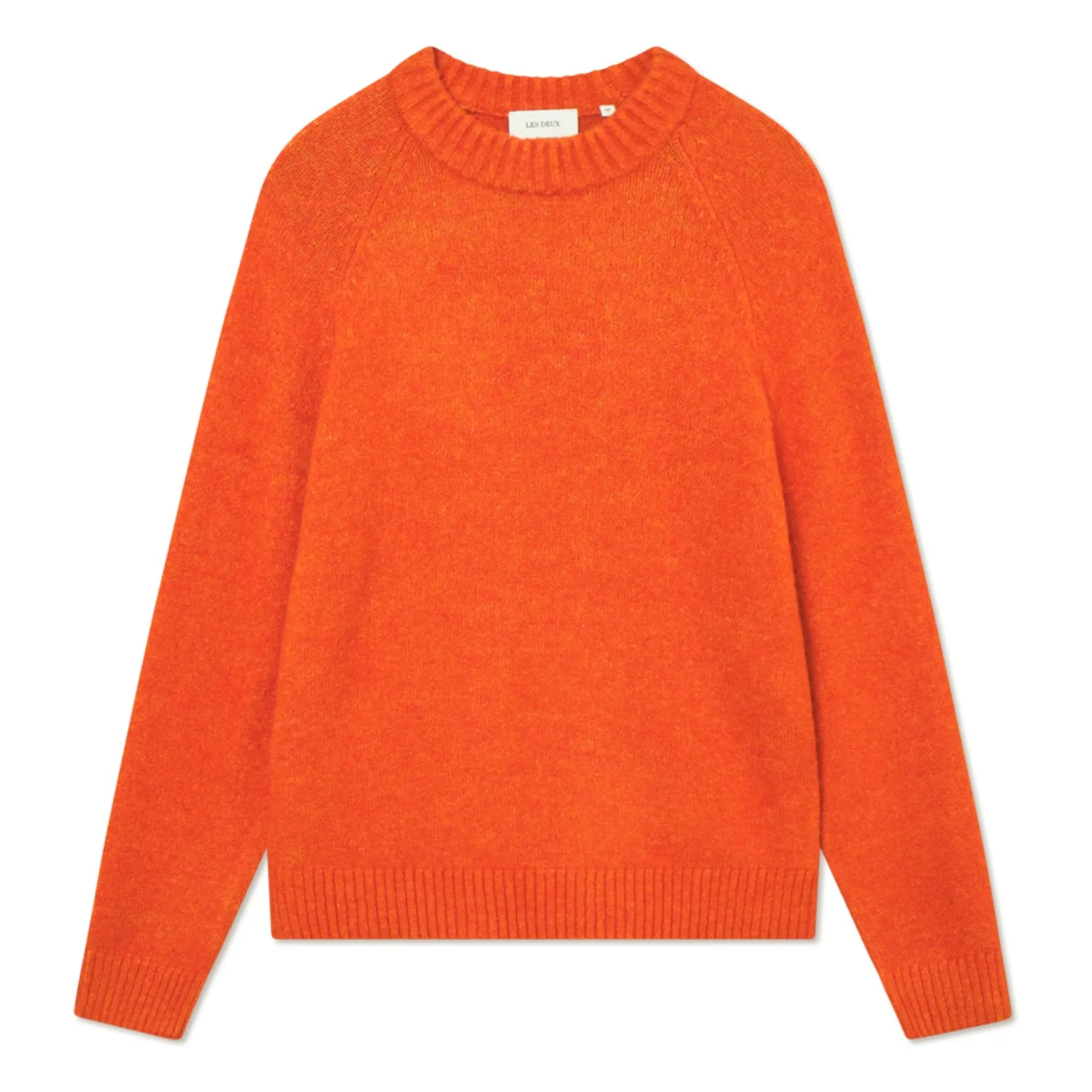 Les Deux Orange Gilbert Round Neck Sweater
