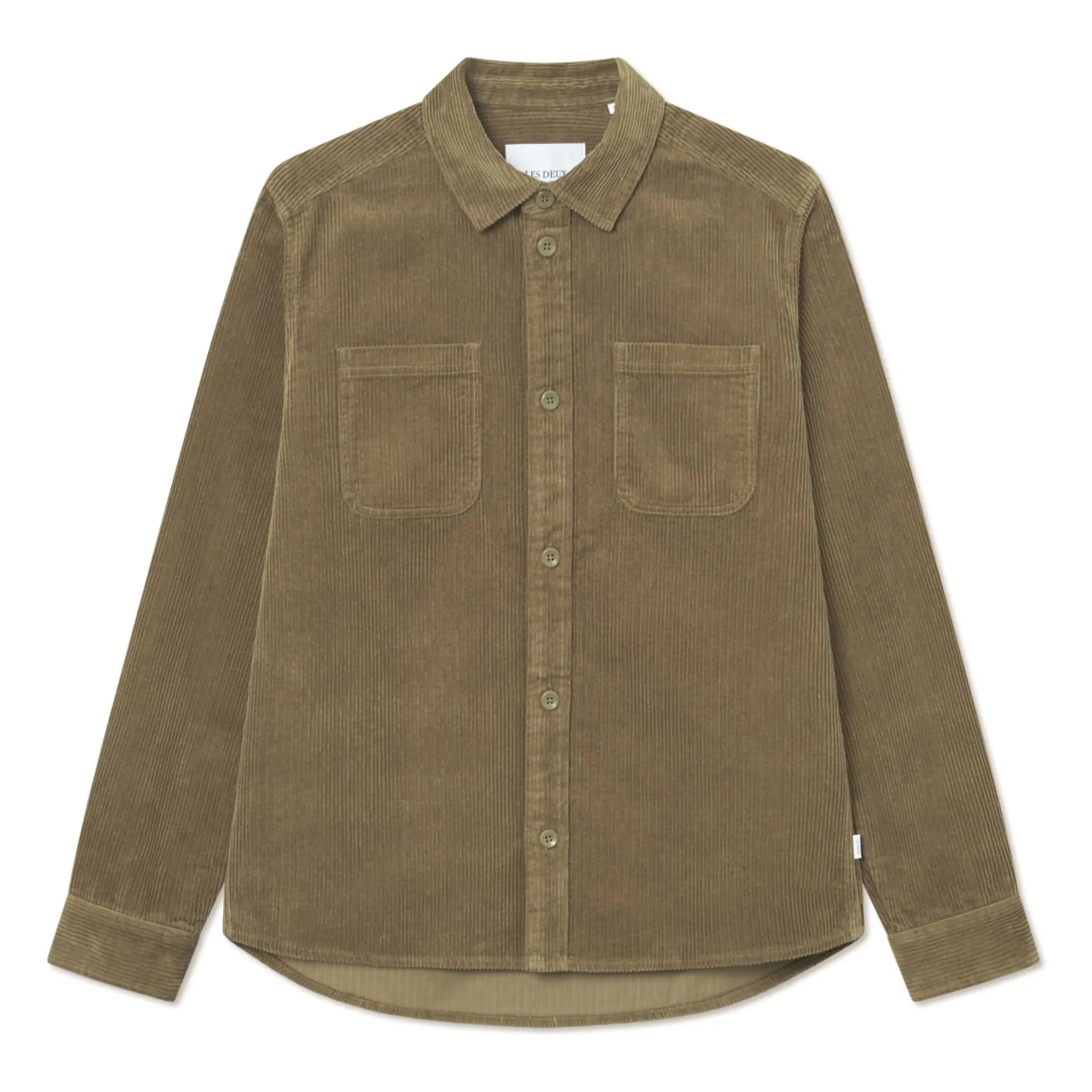 Les Deux Olive Cody Corduroy Overshirt