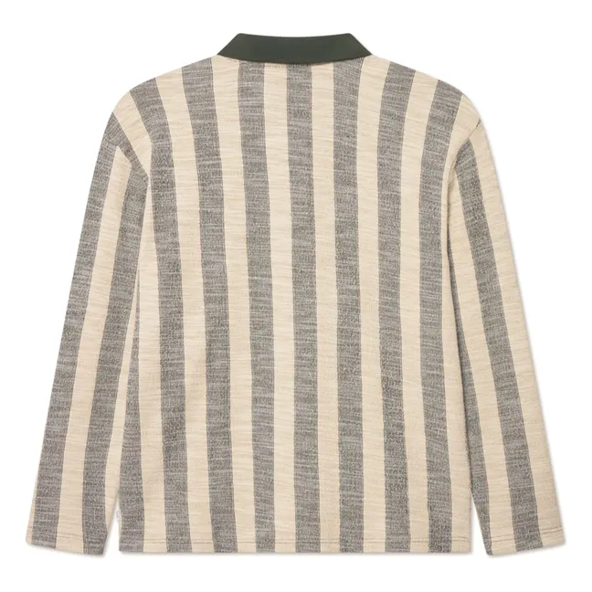 Polo Jacquard Jersey Bowie | Kaki foncé