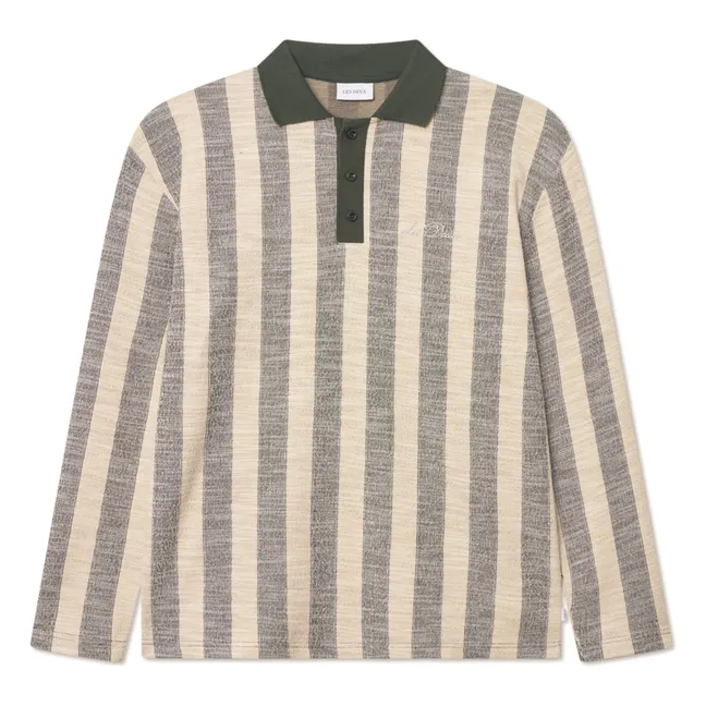 Polo Jacquard Jersey Bowie | Kaki foncé