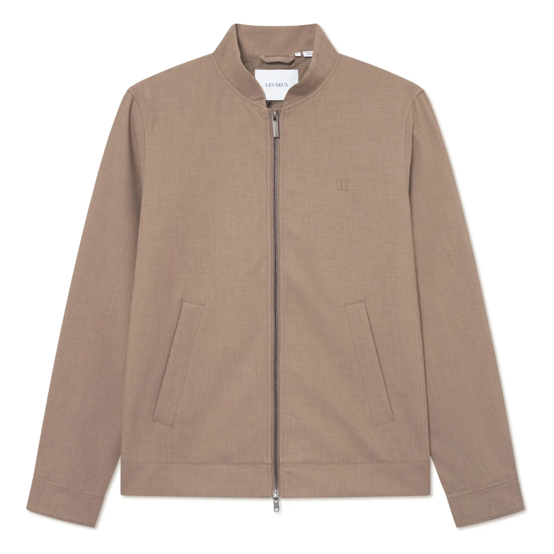 Les Deux Brown Como Textured Bomber Jacket