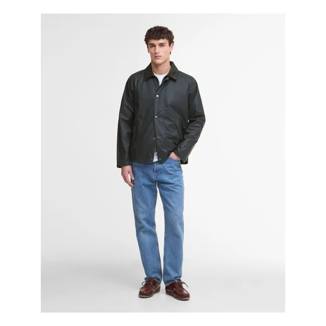 Chaqueta encerada Tracker | Sage Green S049