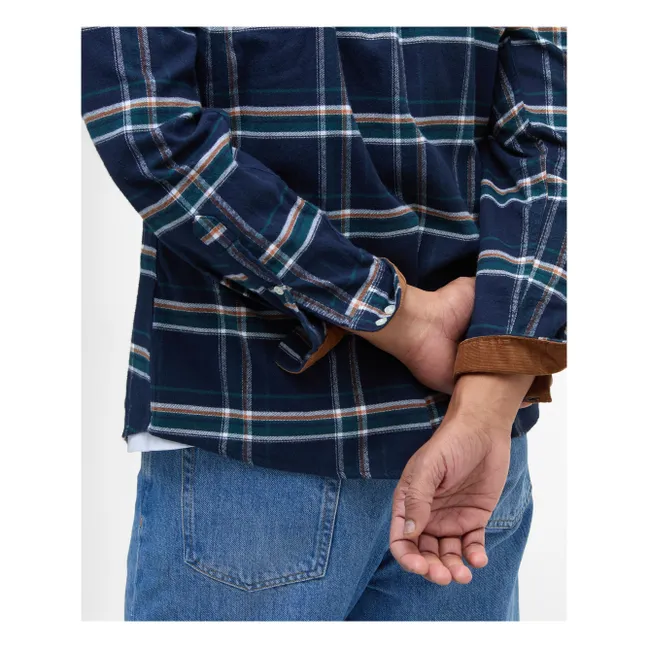 Chemise à Carreaux Ronan | Bleu pétrole