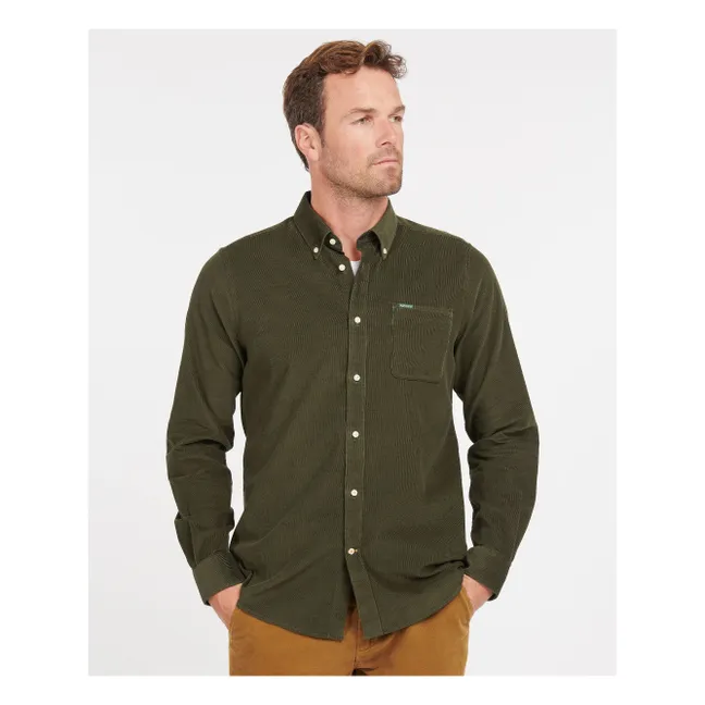 Ramseyb Camisa de pana | Verde bosque