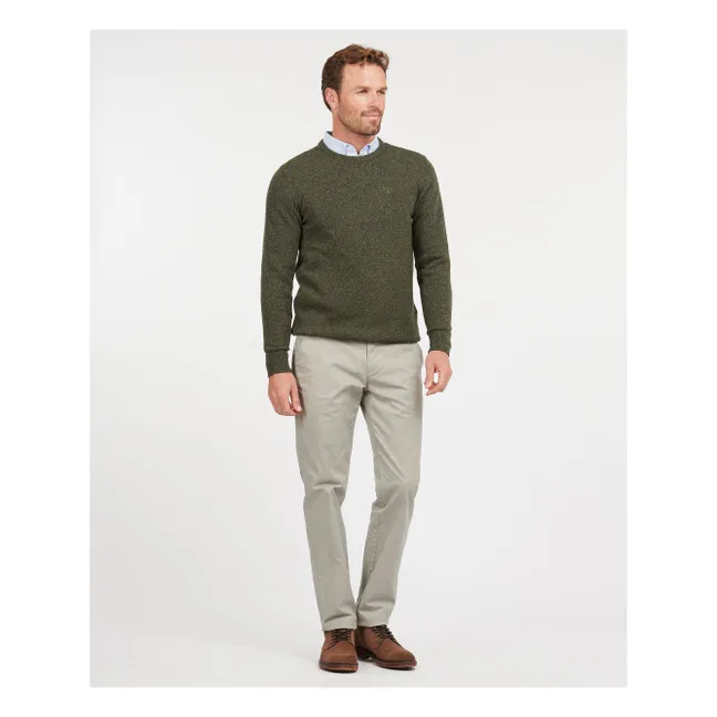 Pull Col Rond Essential Tisbury  | Vert forêt