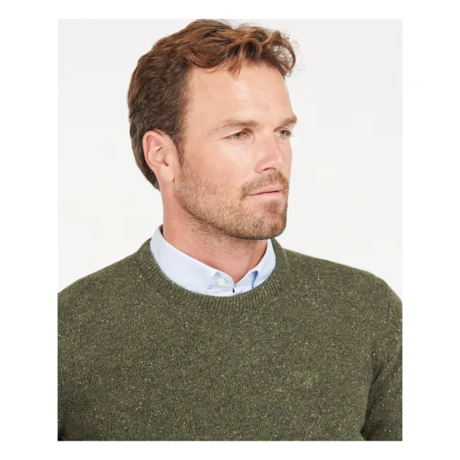 Pull Col Rond Essential Tisbury  | Vert forêt