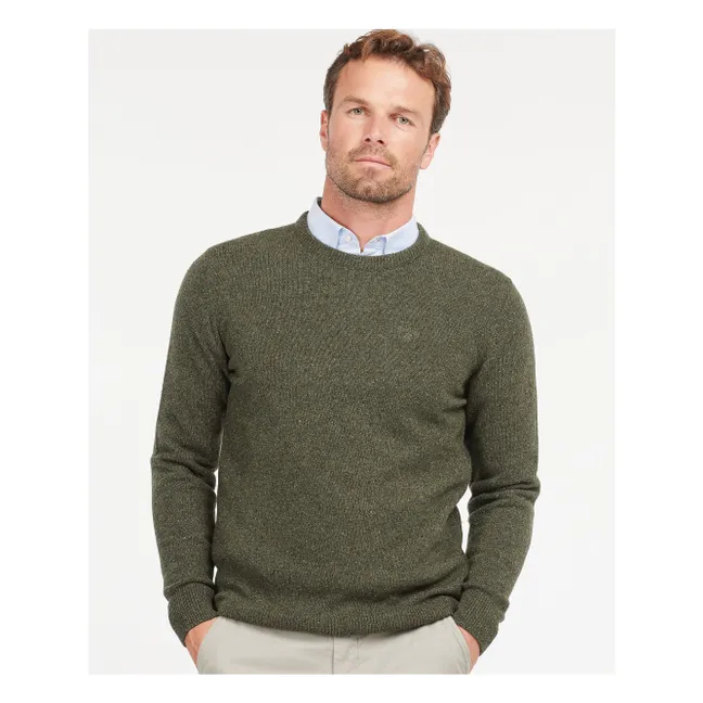 Pull Col Rond Essential Tisbury  | Vert forêt