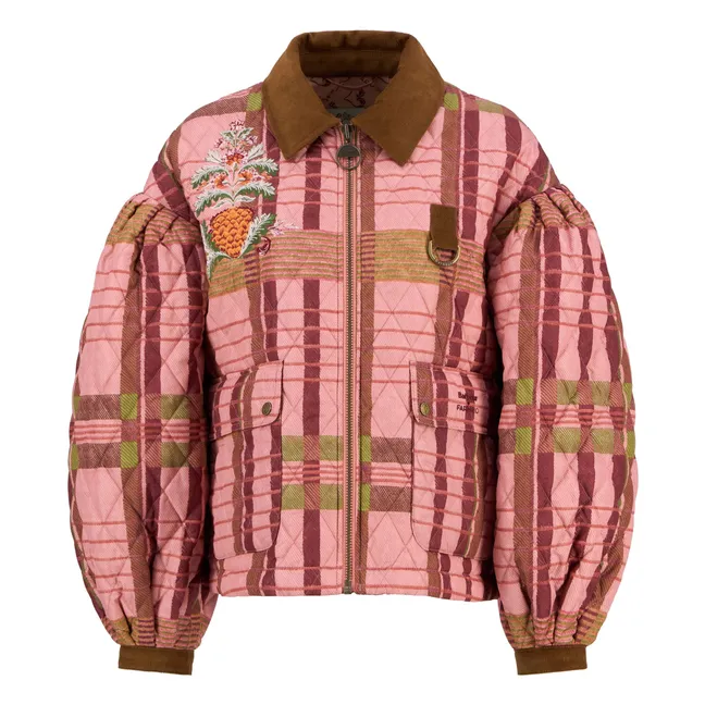 Barbour x Farm Rio Kollaboration - Ana-Clara Jacke | Rosa