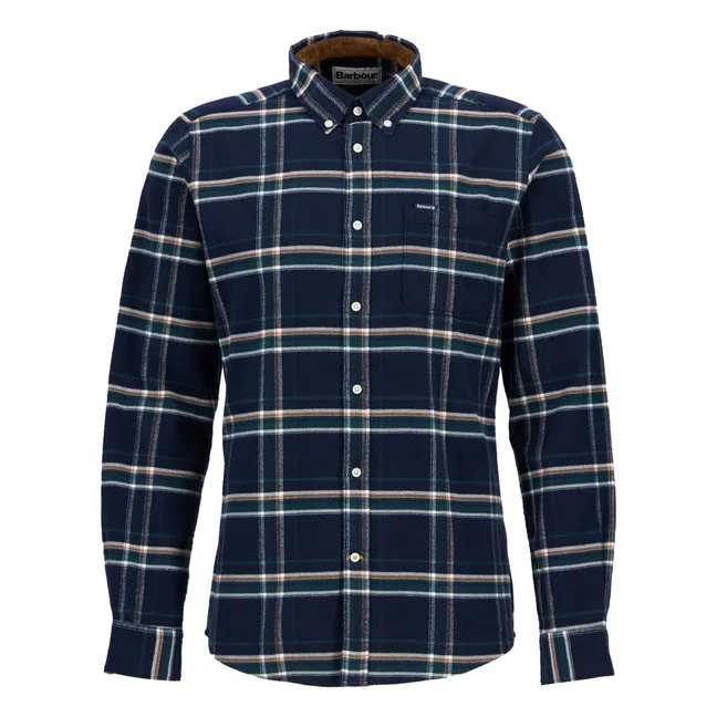 Camisa a cuadros Ronan | Azul Petróleo