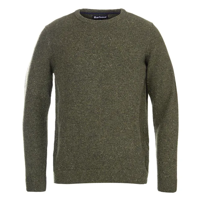 Pull Col Rond Essential Tisbury  | Vert forêt