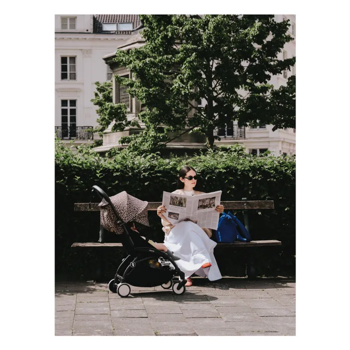 Poussette YOYO³ 6+ Châssis noir | Léopard- Image produit n°1