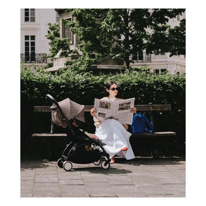 Poussette YOYO³ 6+ Châssis blanc | Léopard- Image produit n°10