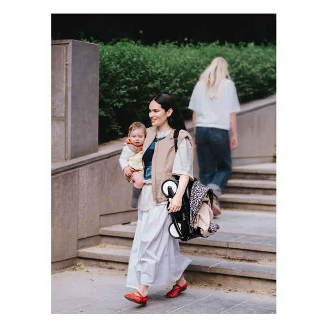 Poussette YOYO³ 6+ Châssis noir | Léopard