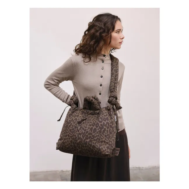 Olend - Micro Ona Soft Leopard bag - Brown | Smallable