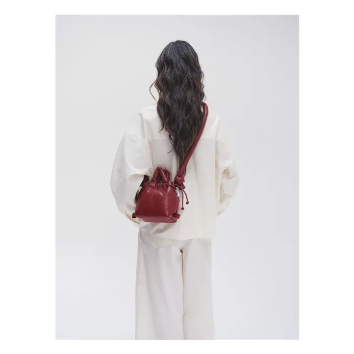 Sac Micro Ona Cuir Vegan | Rouge cerise- Image produit n°2