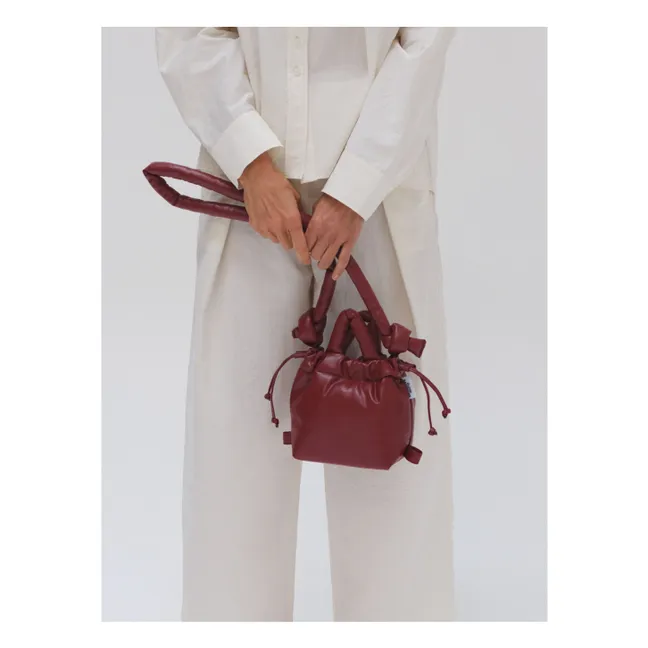 Micro Ona Vegan Leather Bag | Kirschrot