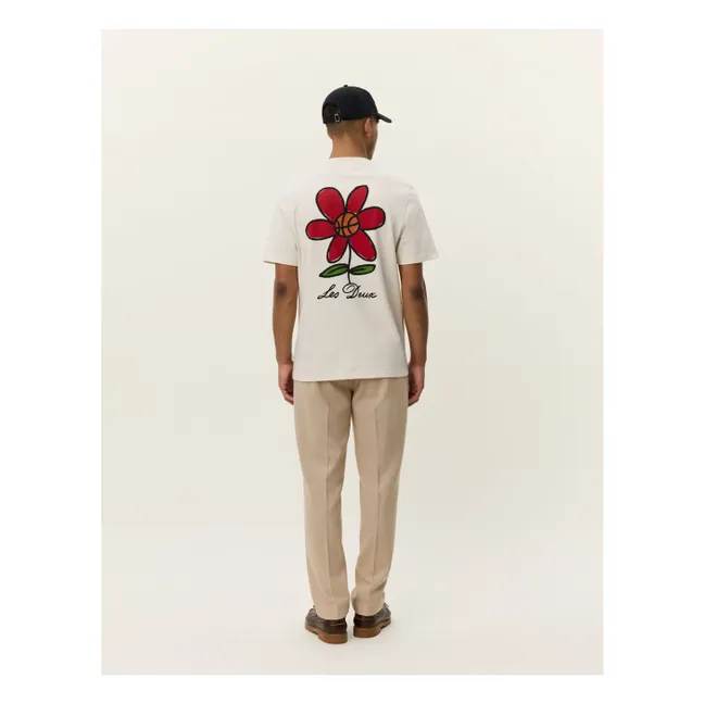 T-Shirt Flower Basket  | Ivoire