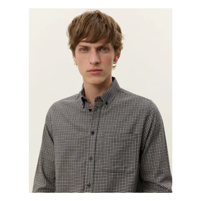 Camisa Konrad de franela a cuadros | Blanco Roto