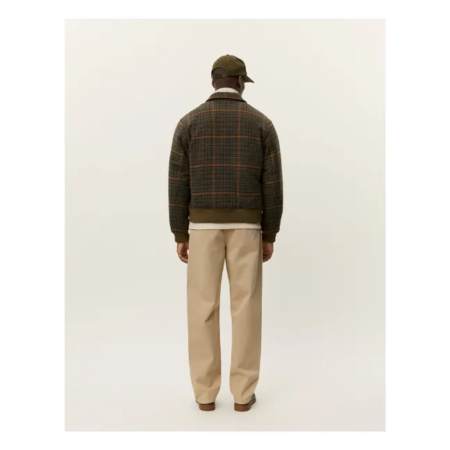 Blouson Bomber Varsity  | Marron