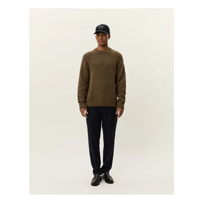 Pull Col Rond Gilbert  | Marron