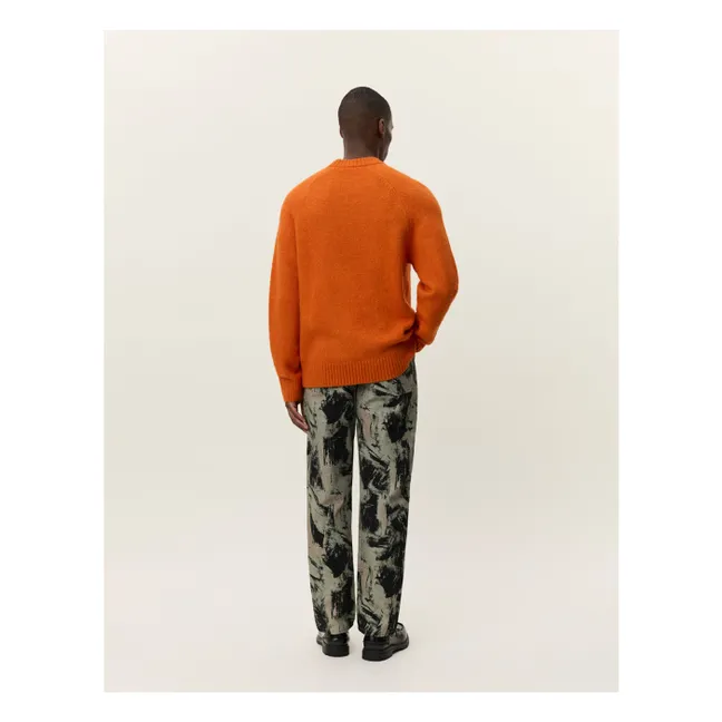 Pull Col Rond Gilbert  | Orange